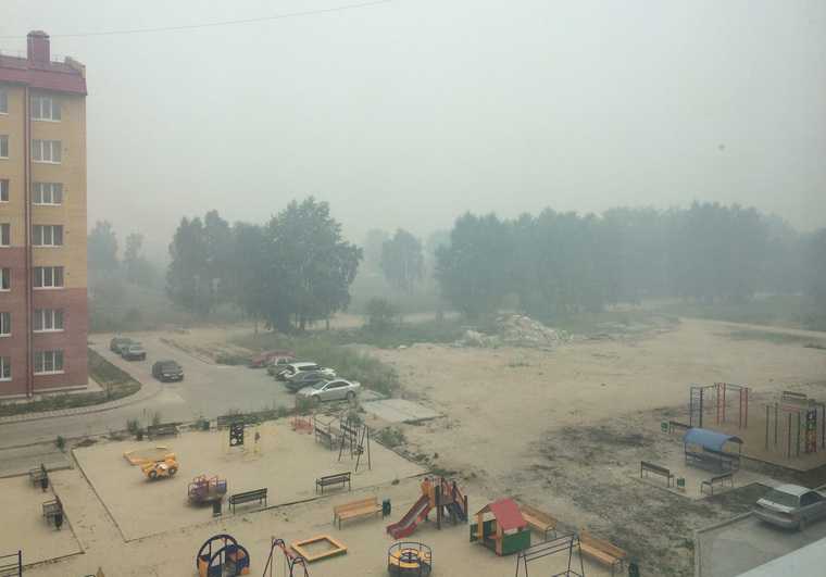 В ХМАО люди задыхаются в квартирах из-за лесных пожаров. ФОТО