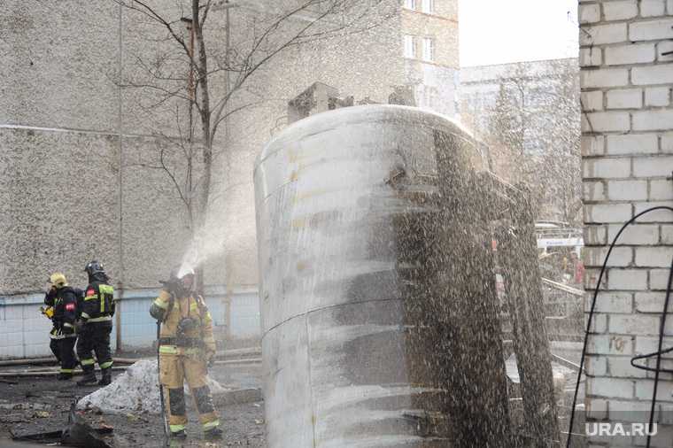 Последствия взрыва кислородной станции в госпитале на базе ГКБ№2. Челябинск